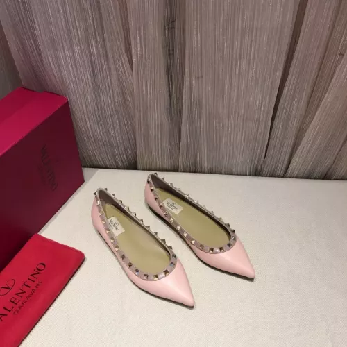 Replica Valentino Flat Shoes For Women #1362291 $92.00 USD for Wholesale