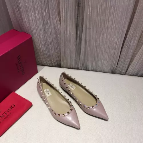 Replica Valentino Flat Shoes For Women #1362292 $92.00 USD for Wholesale