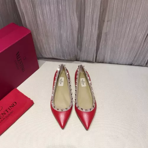 Replica Valentino Flat Shoes For Women #1362295 $92.00 USD for Wholesale