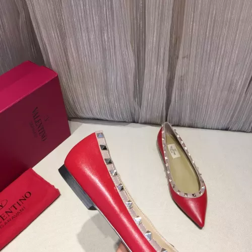 Replica Valentino Flat Shoes For Women #1362295 $92.00 USD for Wholesale