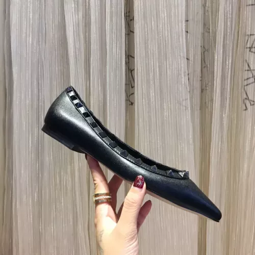 Replica Valentino Flat Shoes For Women #1362297 $92.00 USD for Wholesale