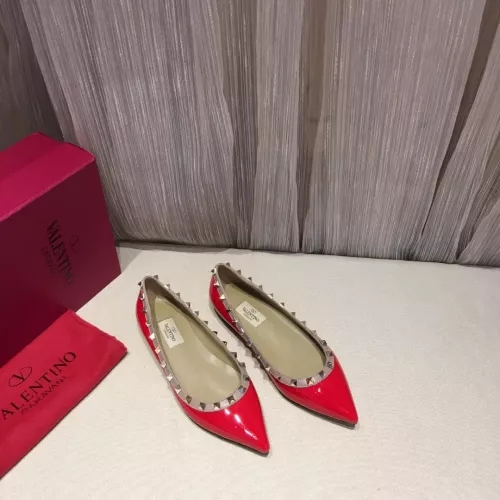 Replica Valentino Flat Shoes For Women #1362306 $92.00 USD for Wholesale