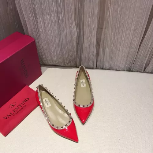 Replica Valentino Flat Shoes For Women #1362306 $92.00 USD for Wholesale