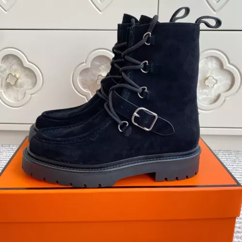 Replica Hermes Boots For Women #1362569 $145.00 USD for Wholesale