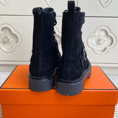 Replica Hermes Boots For Women #1362569 $145.00 USD for Wholesale