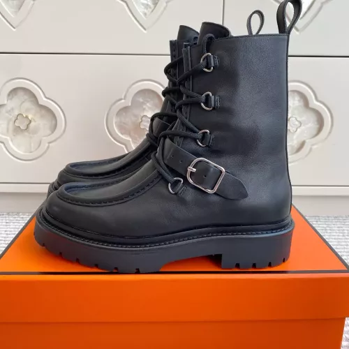 Replica Hermes Boots For Women #1362572 $145.00 USD for Wholesale