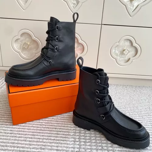 Replica Hermes Boots For Women #1362572 $145.00 USD for Wholesale