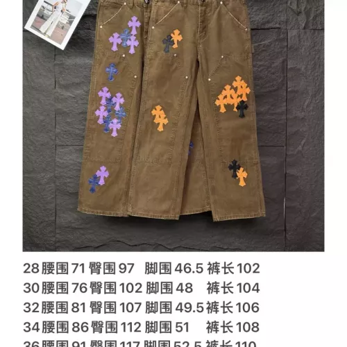 Replica Chrome Hearts Jeans For Unisex #1362726 $64.00 USD for Wholesale