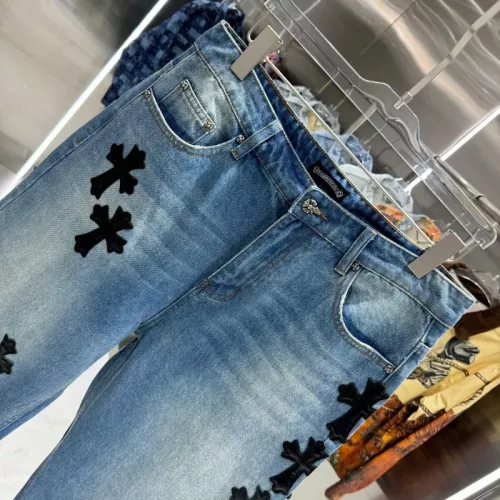 Replica Chrome Hearts Jeans For Unisex #1362734 $56.00 USD for Wholesale
