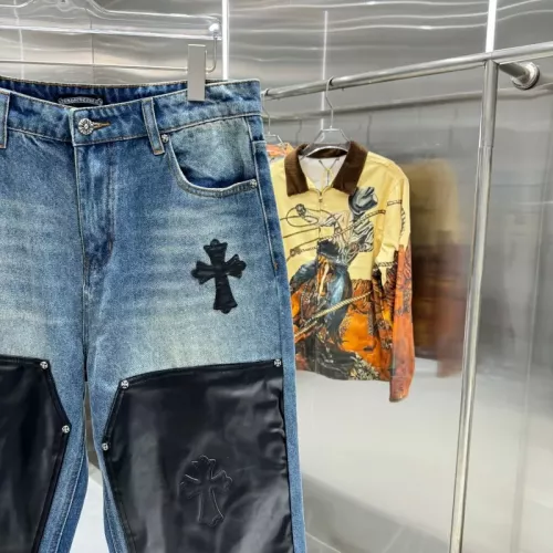 Replica Chrome Hearts Jeans For Unisex #1362735 $56.00 USD for Wholesale