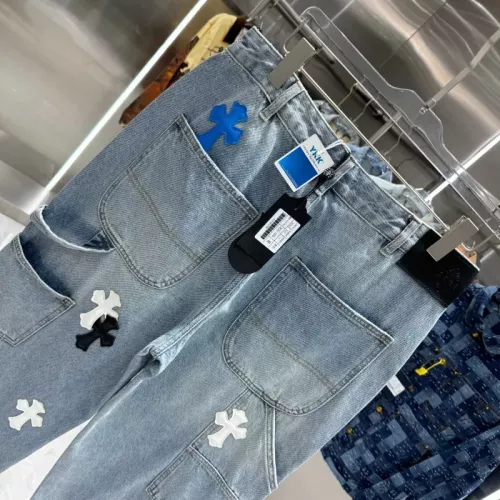Replica Chrome Hearts Jeans For Unisex #1362741 $68.00 USD for Wholesale