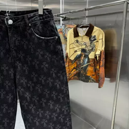 Replica Chrome Hearts Jeans For Unisex #1362742 $68.00 USD for Wholesale