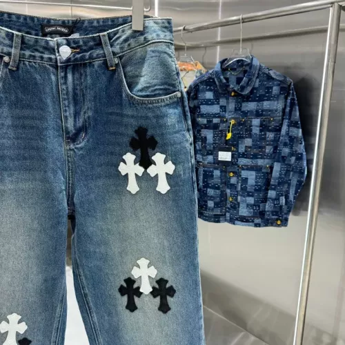 Replica Chrome Hearts Jeans For Unisex #1362746 $68.00 USD for Wholesale