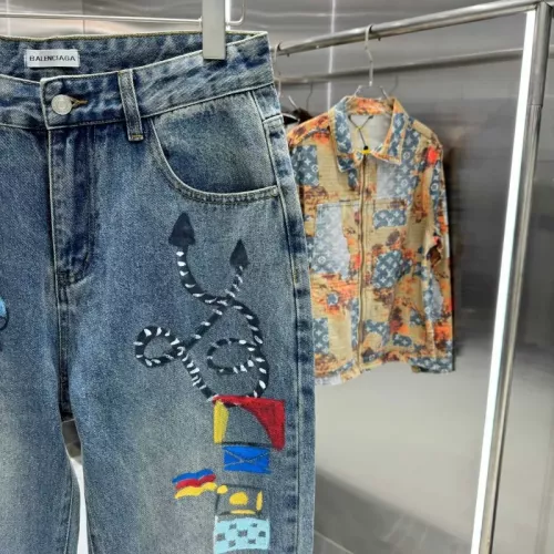 Replica Balenciaga Jeans For Unisex #1362764 $60.00 USD for Wholesale