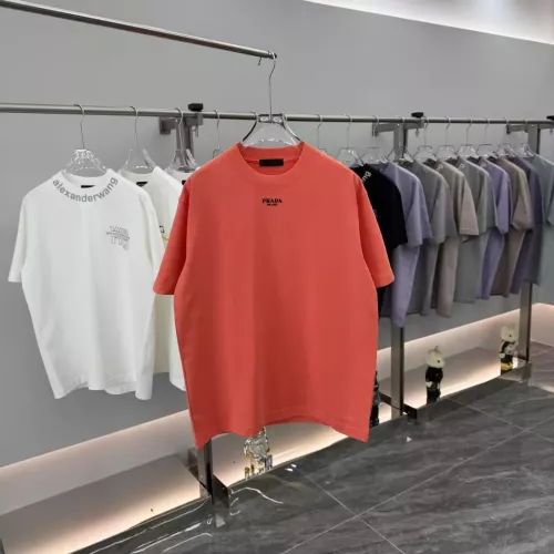 Prada T-Shirts Short Sleeved For Unisex #1362786 $40.00 USD, Wholesale Replica Prada T-Shirts
