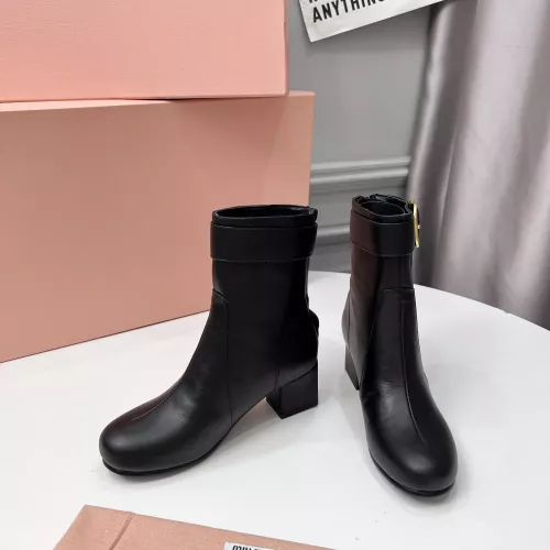 Replica MIU MIU Boots For Women #1362888 $100.00 USD for Wholesale