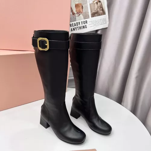 Replica MIU MIU Boots For Women #1362889 $135.00 USD for Wholesale