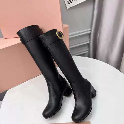 Replica MIU MIU Boots For Women #1362889 $135.00 USD for Wholesale