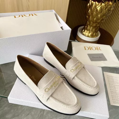 Replica Christian Dior Leather Shoes For Women #1362906 $102.00 USD for Wholesale