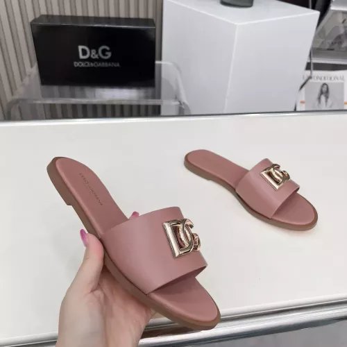 Replica Dolce & Gabbana D&G Slippers For Women #1362910 $85.00 USD for Wholesale