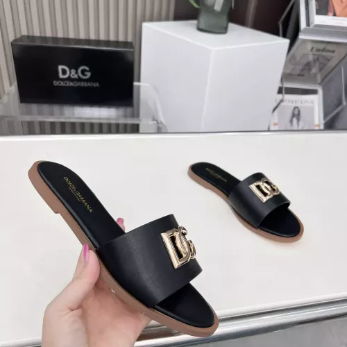 Replica Dolce & Gabbana D&G Slippers For Women #1362914 $85.00 USD for Wholesale