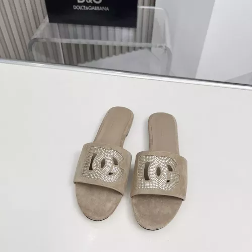 Replica Dolce & Gabbana D&G Slippers For Women #1362916 $88.00 USD for Wholesale