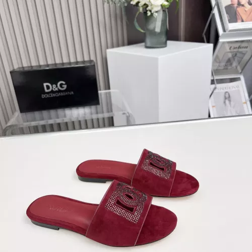 Replica Dolce & Gabbana D&G Slippers For Women #1362918 $88.00 USD for Wholesale