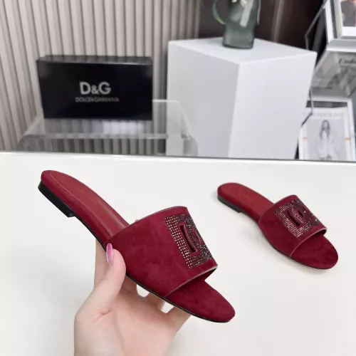 Replica Dolce & Gabbana D&G Slippers For Women #1362918 $88.00 USD for Wholesale