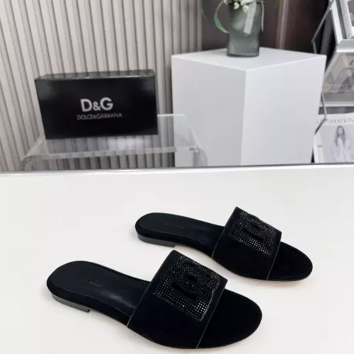 Replica Dolce & Gabbana D&G Slippers For Women #1362919 $88.00 USD for Wholesale