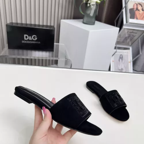 Replica Dolce & Gabbana D&G Slippers For Women #1362919 $88.00 USD for Wholesale