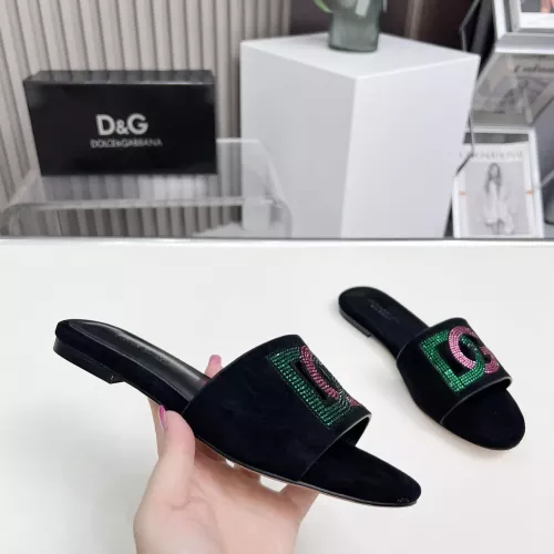 Replica Dolce & Gabbana D&G Slippers For Women #1362920 $88.00 USD for Wholesale
