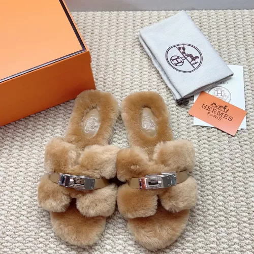 Replica Hermes Slippers For Women #1363071 $100.00 USD for Wholesale