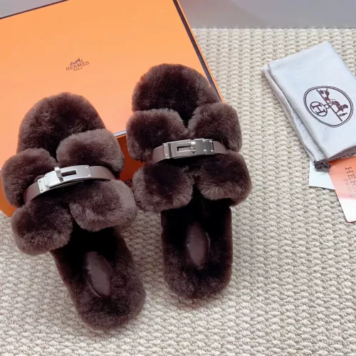 Replica Hermes Slippers For Women #1363073 $100.00 USD for Wholesale