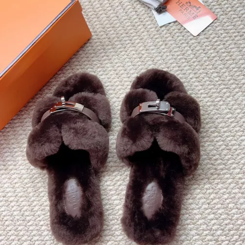 Replica Hermes Slippers For Women #1363073 $100.00 USD for Wholesale