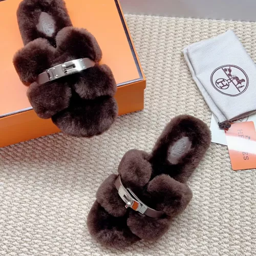 Replica Hermes Slippers For Women #1363073 $100.00 USD for Wholesale
