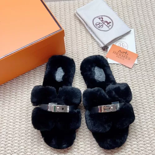 Replica Hermes Slippers For Women #1363080 $100.00 USD for Wholesale