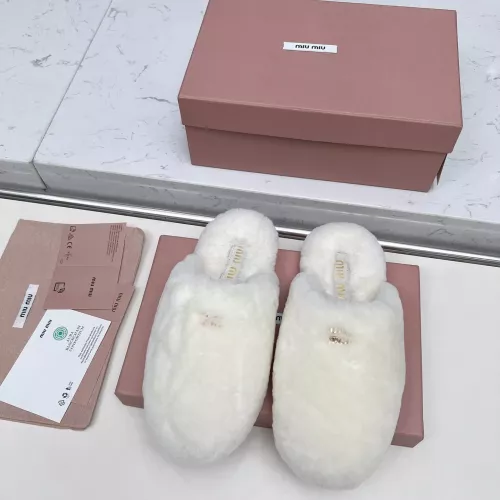 Replica MIU MIU Slippers For Women #1363156 $92.00 USD for Wholesale