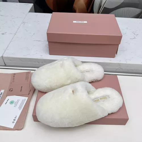 Replica MIU MIU Slippers For Women #1363156 $92.00 USD for Wholesale