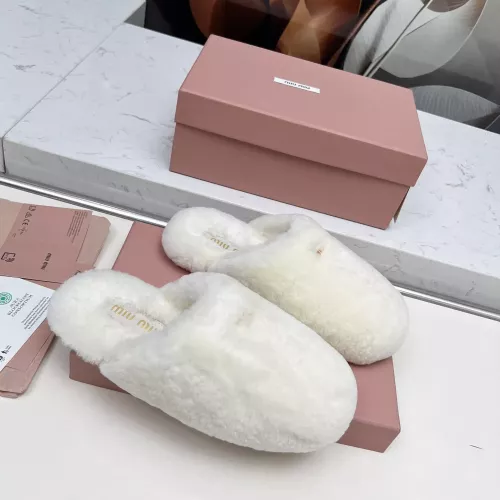 Replica MIU MIU Slippers For Women #1363156 $92.00 USD for Wholesale