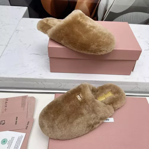 Replica MIU MIU Slippers For Women #1363157 $92.00 USD for Wholesale