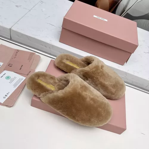 Replica MIU MIU Slippers For Women #1363157 $92.00 USD for Wholesale