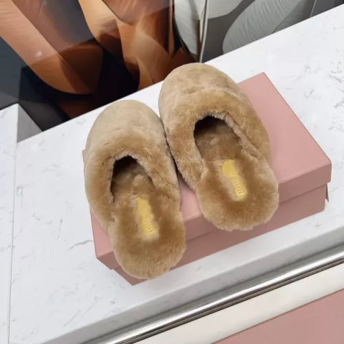 Replica MIU MIU Slippers For Women #1363157 $92.00 USD for Wholesale