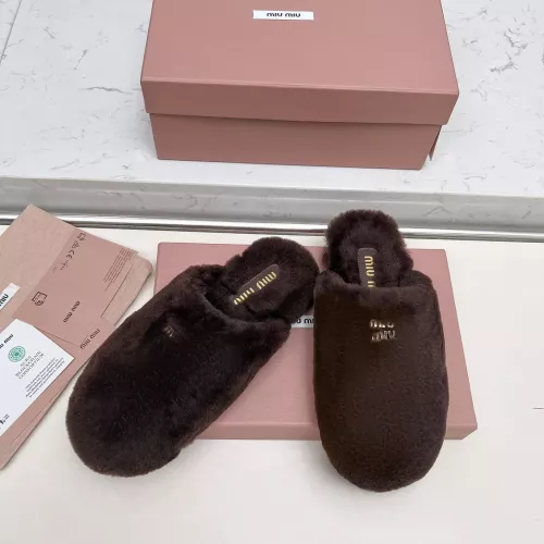 MIU MIU Slippers For Women #1363158 $92.00 USD, Wholesale Replica MIU MIU Slippers