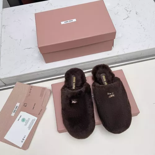 Replica MIU MIU Slippers For Women #1363158 $92.00 USD for Wholesale