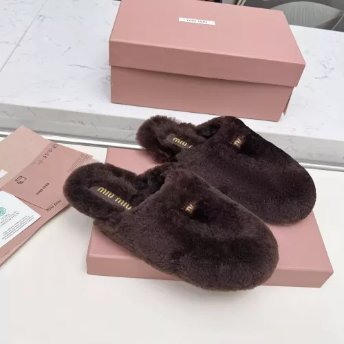 Replica MIU MIU Slippers For Women #1363158 $92.00 USD for Wholesale