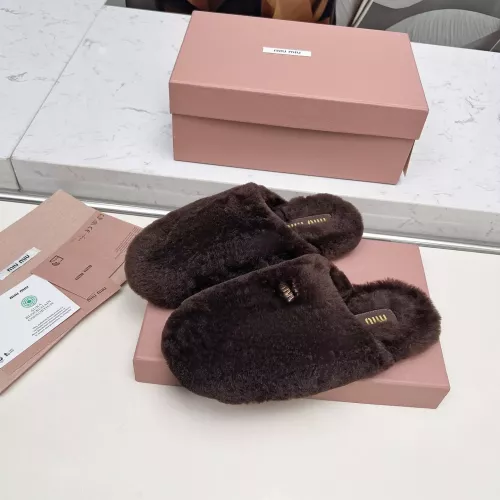 Replica MIU MIU Slippers For Women #1363158 $92.00 USD for Wholesale