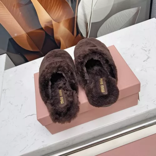 Replica MIU MIU Slippers For Women #1363158 $92.00 USD for Wholesale