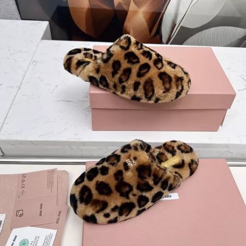 Replica MIU MIU Slippers For Women #1363160 $92.00 USD for Wholesale