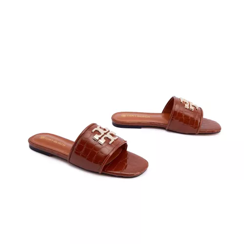 Replica Tory Burch TB Slippers For Women #1363181 $85.00 USD for Wholesale