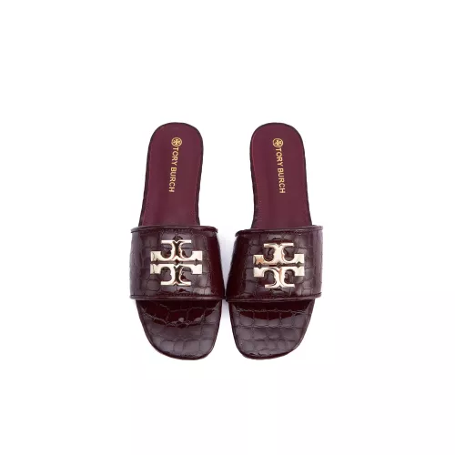 Replica Tory Burch TB Slippers For Women #1363182 $85.00 USD for Wholesale